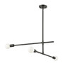 Modernist 3 Light Chandelier in Matte Black (731-3MB)