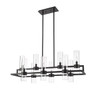 Datus 10 Light Linear Chandelier in Matte Black (4008-10MB)