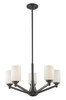 Montego 5 Light Chandelier in Coppery Bronze (411-5)
