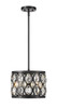 Z-Lite Dealey 3 Light Chandelier in Matte Black (6010-12MB)