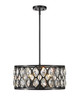Z-Lite Dealey 5 Light Chandelier in Matte Black (6010-20MB)