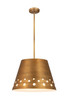 Katie 1 Light Chandelier in Rubbed Brass (6014-18RB)