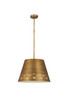 Katie 1 Light Chandelier in Rubbed Brass (6014-18RB)