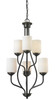 Cardinal 6 Light Chandelier in Olde Bronze (414-6)