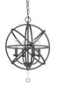 Tull 4 Light Chandelier in Matte Black (458-16MB)