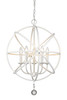 Z-Lite Tull 5 Light Chandelier in Matte White (458-20MW)