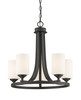 Bordeaux 5 Light Chandelier in Bronze (435-5BRZ)