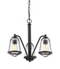 Mariner 3 Light Chandelier in Bronze (444-3-BRZ)