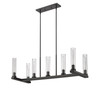 Beau 7 Light Linear Chandelier in Bronze  (3031-7L-BRZ)