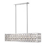 Dealey 7 Light Linear Chandelier in Chrome (6010-42CH)