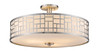 Elea 3 Light Semi Flush Mount in Brushed Nickel (330-SF20-BN)