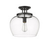 Joliet 1 Light Semi Flush Mount in Matte Black (473SF13-MB)