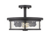 Savannah 2 Light Semi Flush Mount in Bronze (462SF14-BRZ)