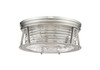 Cape Harbor 3 Light Flush Mount in Brushed Nickel (491F3-BN)