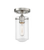 Delaney 1 Light Flush Mount in Brushed Nickel (471F1-BN)