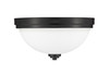 Ashton 2 Light Flush Mount in Matte Black (443F2-MB)