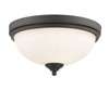 Z-Lite Bordeaux 2 Light Flush Mount in Bronze (435F2-BRZ)