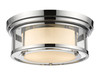 Luna 2 Light Flush Mount In Chrome (2005F13-CH)