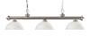 Riviera 3 Light Island/Billiard in Brushed Nickel (100703BN-DMO14)