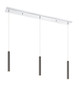Forest 3 Light Linear Chandelier in Chrome (917MP12-PBL-LED-3LCH)