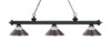 Riviera 3 Light Billiard in Matte Black (200-3MB-RBN)