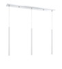 Forest 3 Light Linear Chandelier in Chrome (917MP24-WH-LED-3LCH)