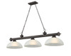 Cordon 3 Light Billiard in Bronze (2306-3BRZ-DWL14)