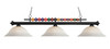 Z-Lite Shark 3 Light Billiard in Matte Black (170MB-WM16)