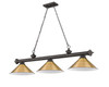 Cordon 3 Light Billiard in Bronze (2306-3BRZ-RB15)