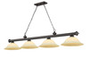 Cordon 4 Light Billiard in Bronze (2306-4BRZ-GM16)