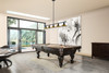 Casa 5 Light Island/Billiard in Matte Black (613-5L-MB+FB)