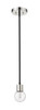 Neutra 1 Light Pendant in Matte Black + Polished Nickel (621MP-MB-PN)
