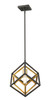 Euclid 1 Light Pendant in Olde Brass + Bronze (457MP-OBR-BRZ)