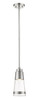 Ethos 1 Light Mini Pendant in Brushed Nickel (1921MP-BN-LED)