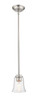 Halliwell  1 Light Mini Pendant in Brushed Nickel (461MP-BN)