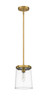 Callista 1 Light Pendant in Rubbed Brass (3032MP-RB)