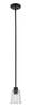 Z-Lite Bohin 1 Light Pendant in Matte Black (464MP-MB)