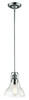 Forge 1 Light Mini Pendant in Chrome  (321-8MP-CH)