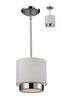 Jade 1 Light Chandelier in Chrome (186-8)