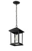 Portland 1 Light Outdoor Chain Mount Ceiling Fixture in Black (531CHM-BK)