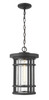 Jordan 1 Light Outdoor Chain Mount Ceiling Fixture in Black (570CHB-BK)