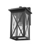 Brookside 1 Light Outdoor Wall Light in Black (583B-BK)