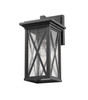 Brookside 1 Light Outdoor Wall Light in Black (583S-BK)