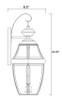 Z-Lite Westover 2 Light Outdoor Wall Light in Black (580M-BK)