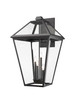 Talbot 4 Light Outdoor Wall Light in Black (579XLX-BK)