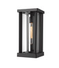 Glenwood 1 Light Outdoor Wall Light in Black (586M-BK)