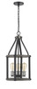 Kirkland 3 Light Pendant in Ashen Barnboard (472-3P-ABB)