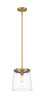 Z-Lite Callista 1 Light Pendant in Rubbed Brass (3032P10-RB)