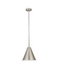 Eaton 1 Light Pendant in Brushed Nickel (6011P12-BN)