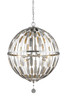 Almet 6 Light Pendant in Brushed Nickel (430B24-BN)